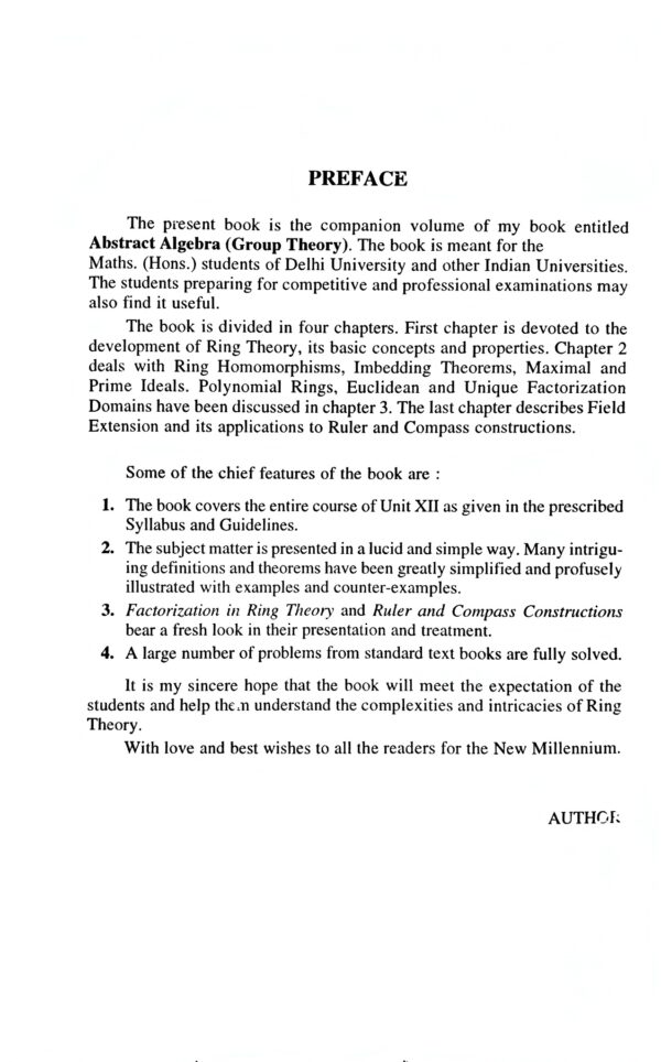 Abstract Algebra: Ring Theory for B.A. & B.Sc. Mathematics Students – Complete Guide