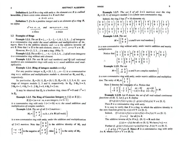 Abstract Algebra: Ring Theory for B.A. & B.Sc. Mathematics Students – Complete Guide