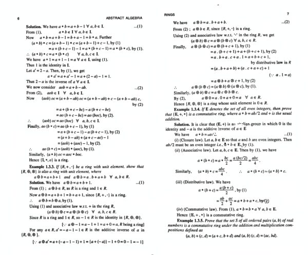Abstract Algebra: Ring Theory for B.A. & B.Sc. Mathematics Students – Complete Guide