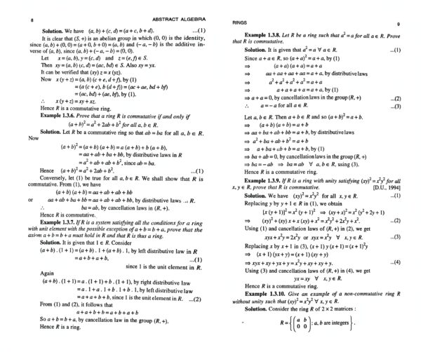 Abstract Algebra: Ring Theory for B.A. & B.Sc. Mathematics Students – Complete Guide